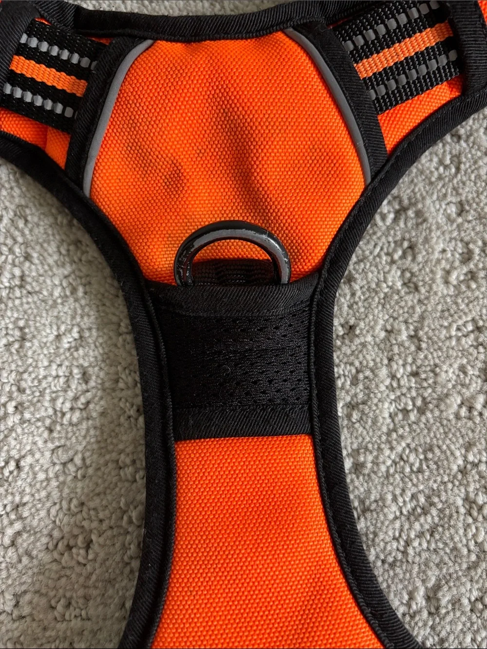 Eagloo Orange & Black Reflective Dog Harness Size Medium